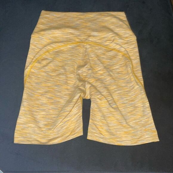 NWT Outdoor voices yellow orange gym 7 inch exercise workout sculpting shorts XS - Picture 5 of 6